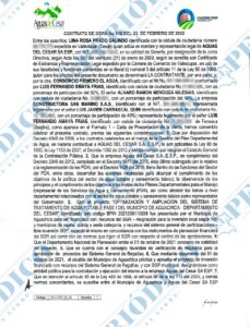 Tercer contrato firmado el 01 de abril de 2022