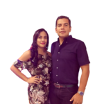 Miguel Serrano Medina, ex-gerente de Aguas del Cesar y su esposa Ana Mariffe Pumarejo Quintero